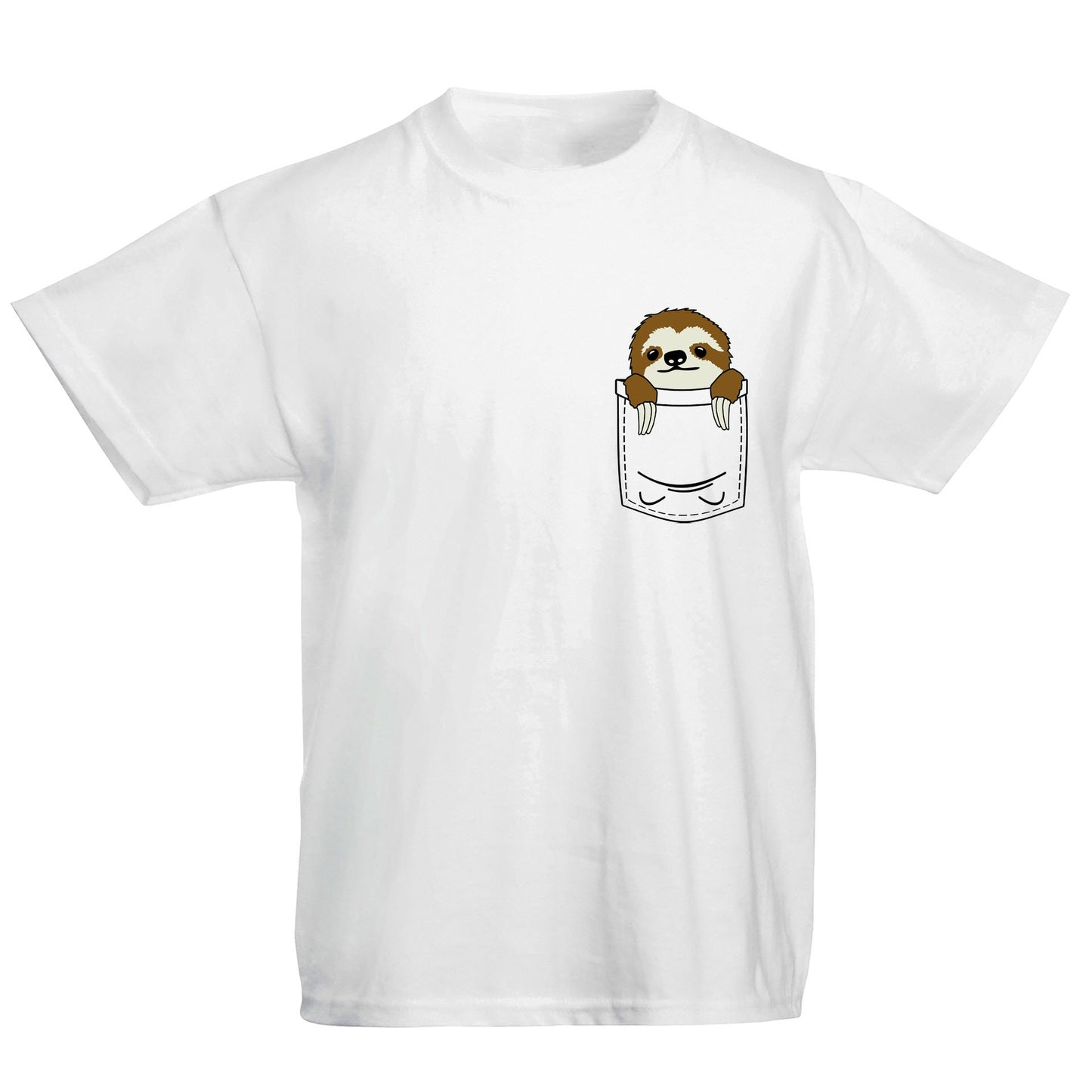 Sloth Pocket Print Kids T-shirt