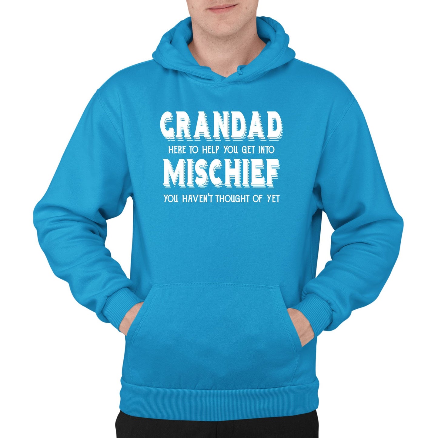 Grandad Mischief Mens Pullover Hoodie