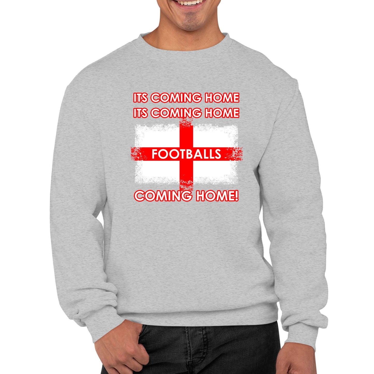 Footballs Coming Home England Supporter Mens Sweatshirt