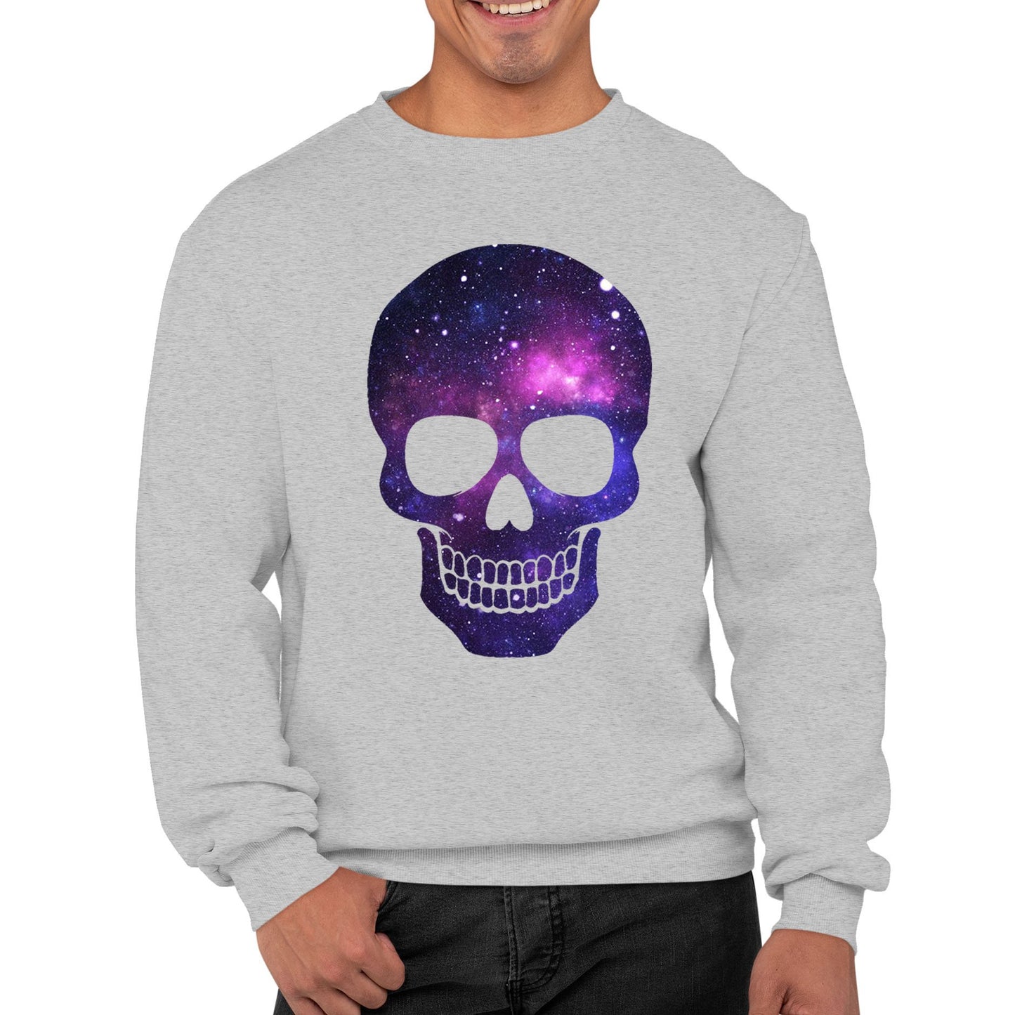 Galaxy Skull Mens Sweatshirt
