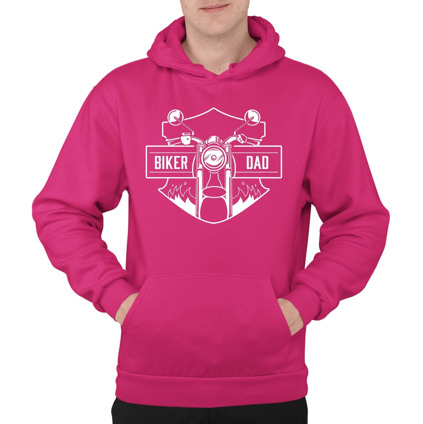 Biker Dad Mens Pullover Hoodie