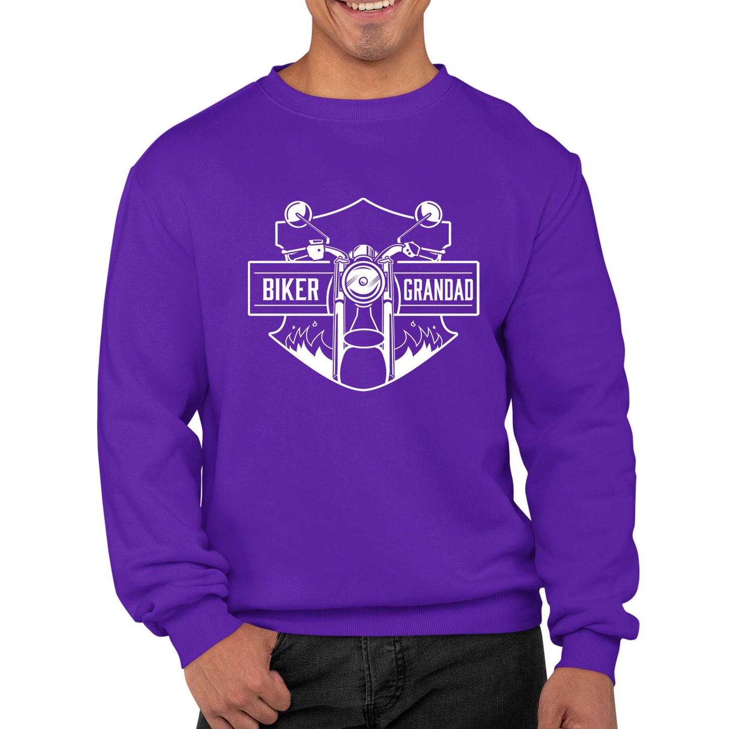 Biker Grandad Mens Sweatshirt