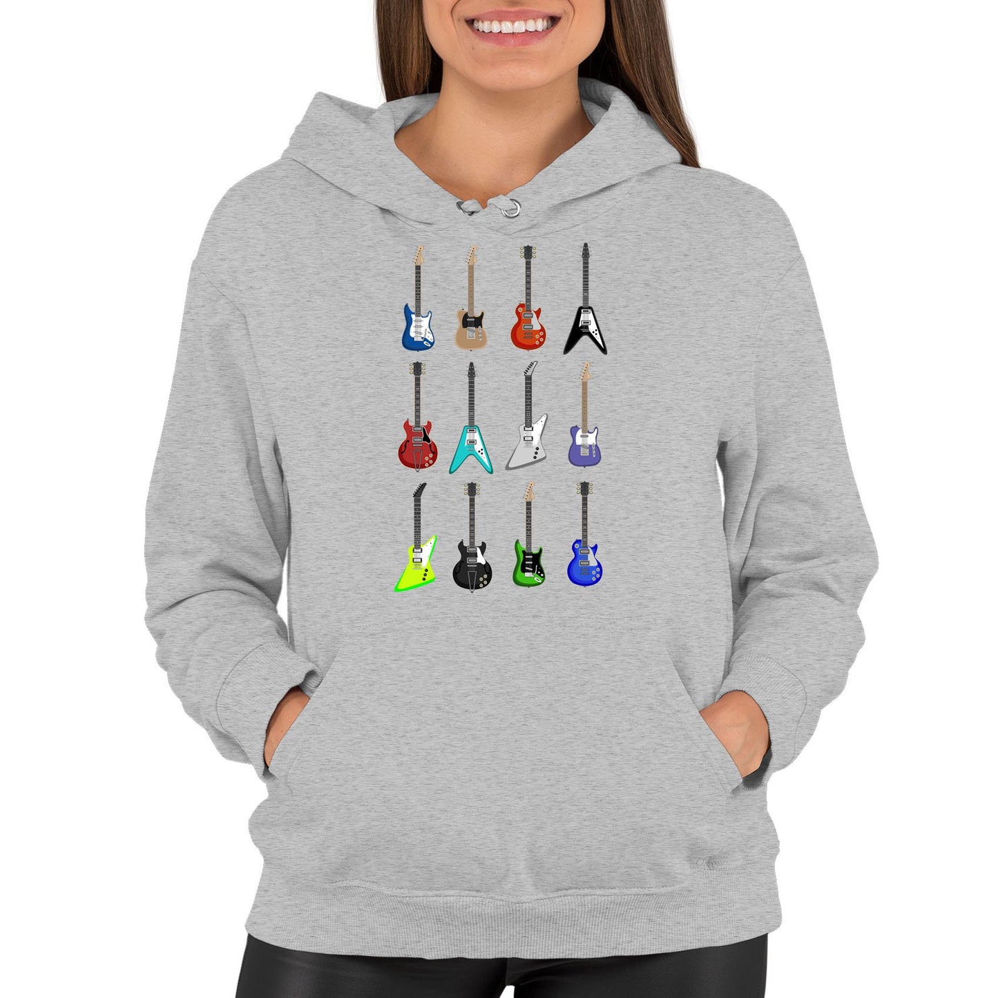 Guitar Styles Womens Pullover Hoodie