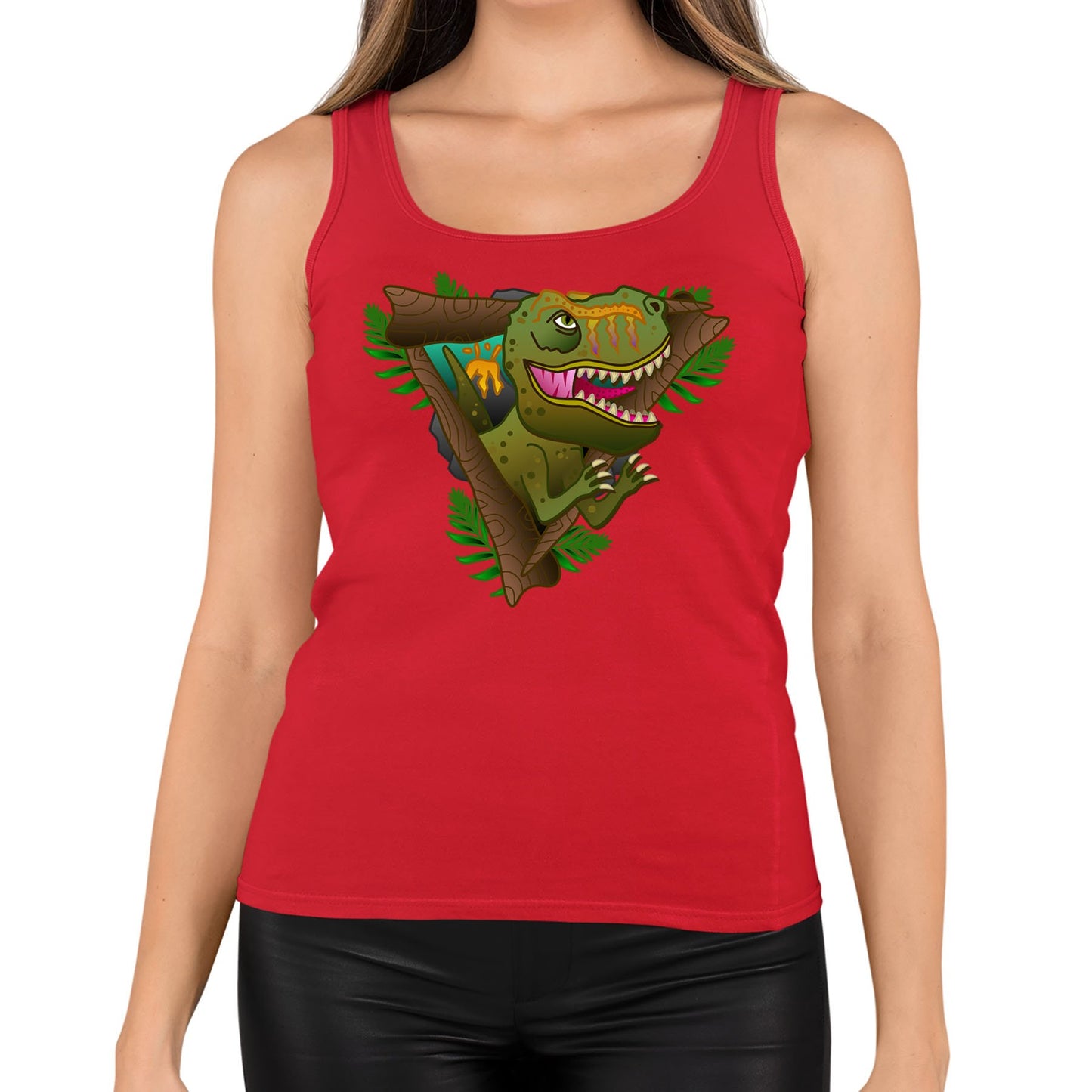 T-Rex Dinosaur Womens Vest