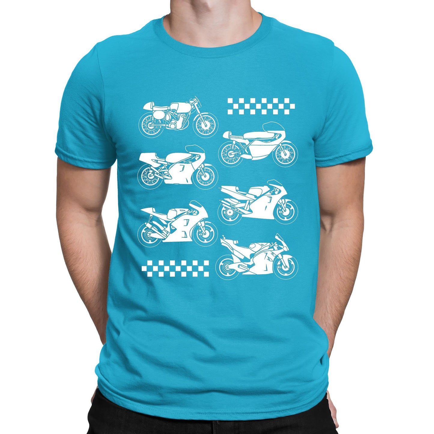 Evolution Of The GP Motorbike Mens T-shirt