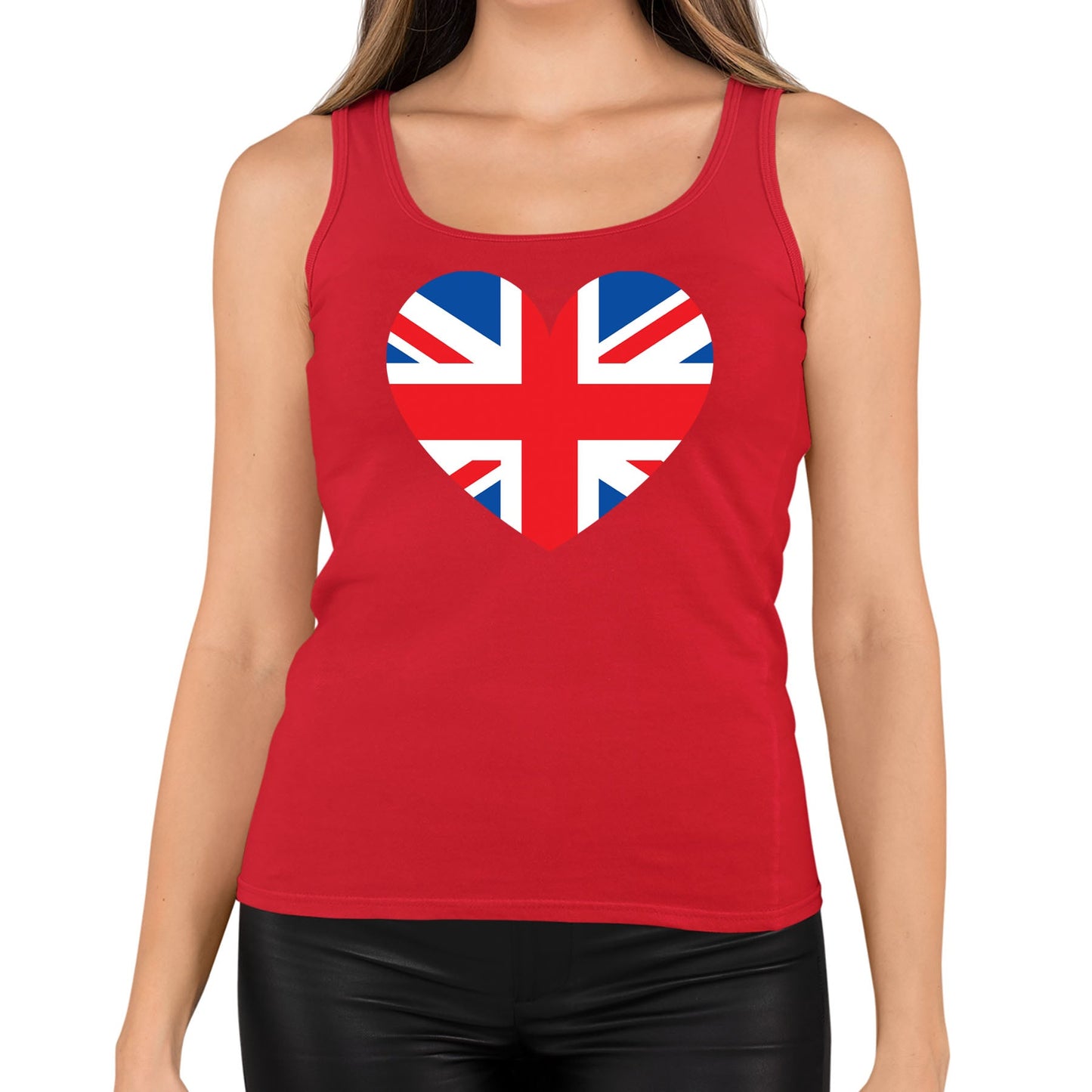 Union Jack Heart Womens Vest