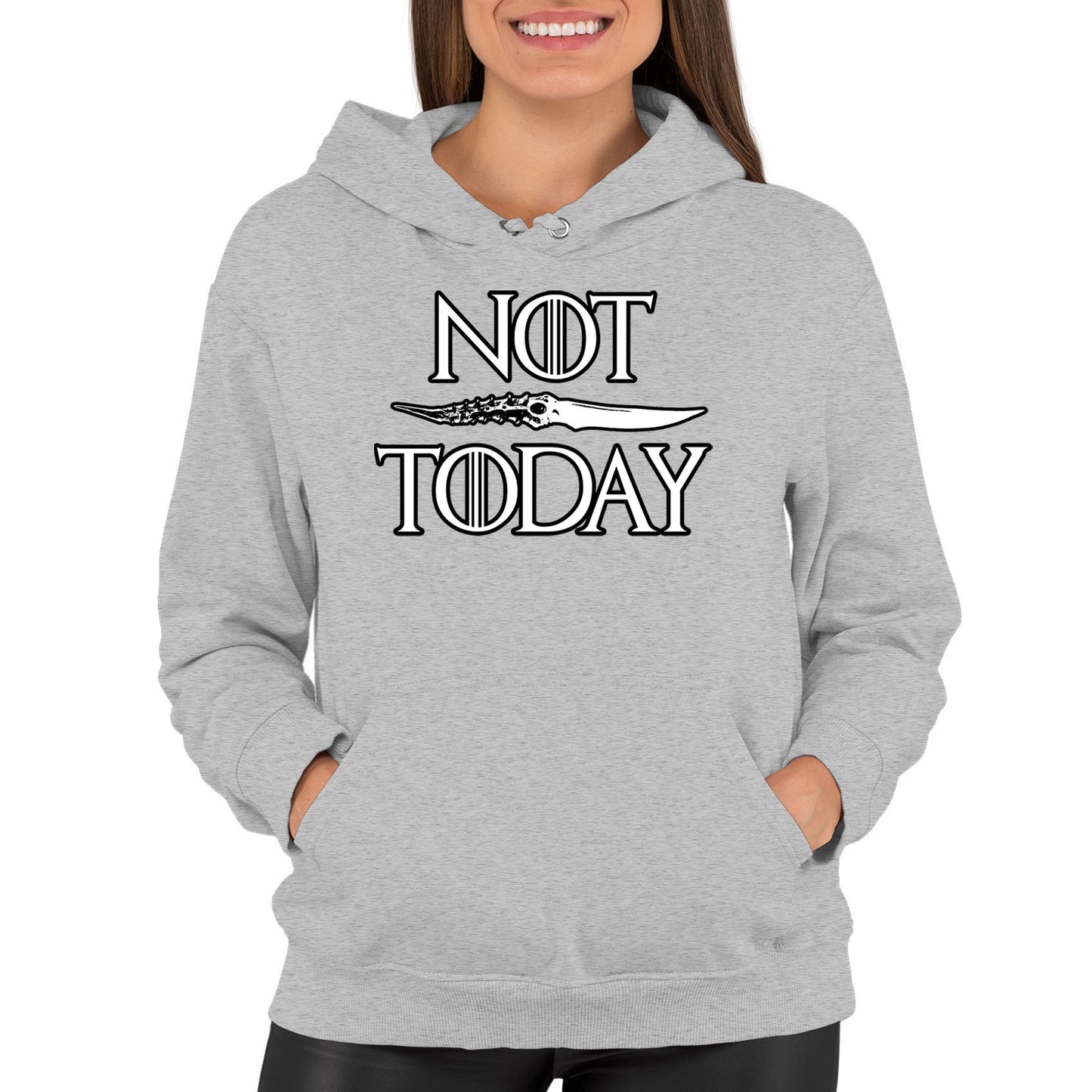 Not Today Arya Stark Womens Pullover Hoodie