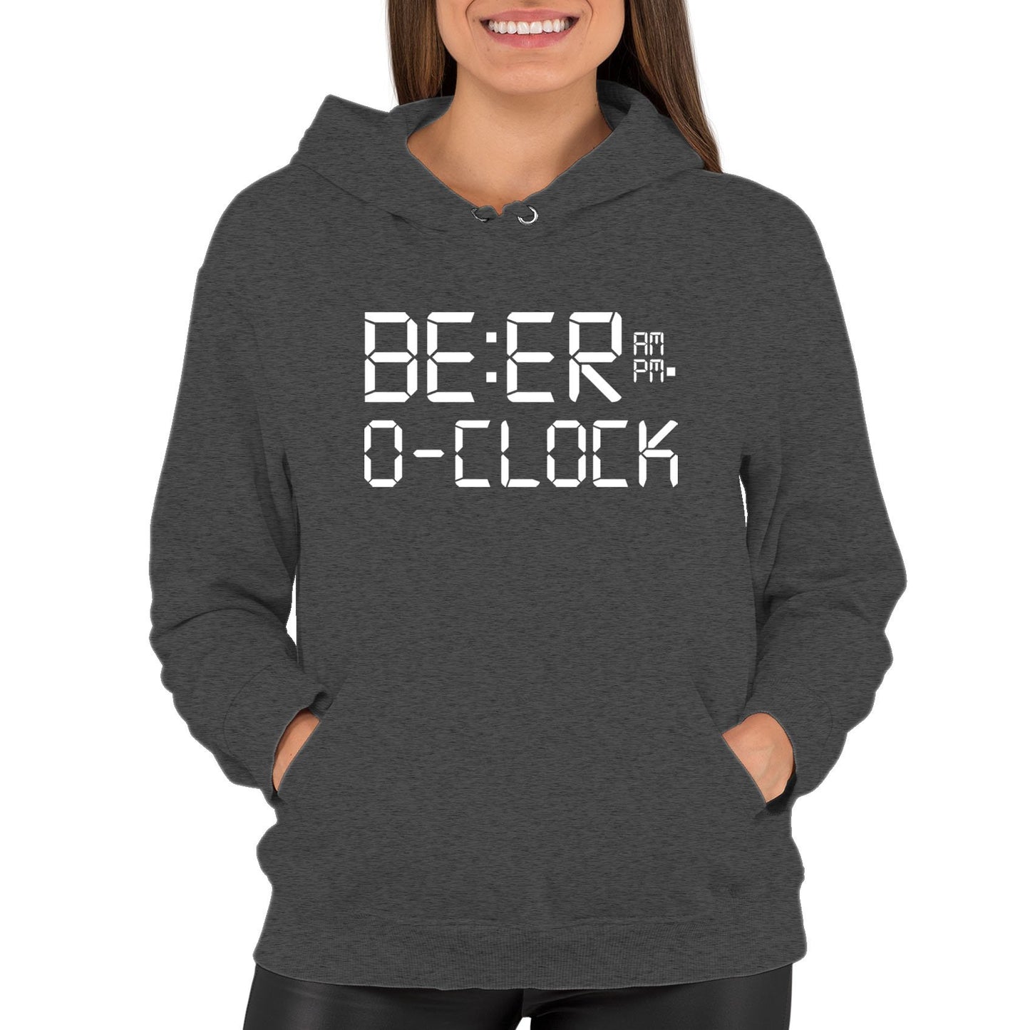 Beer o Clock Womens Pullover Hoodie
