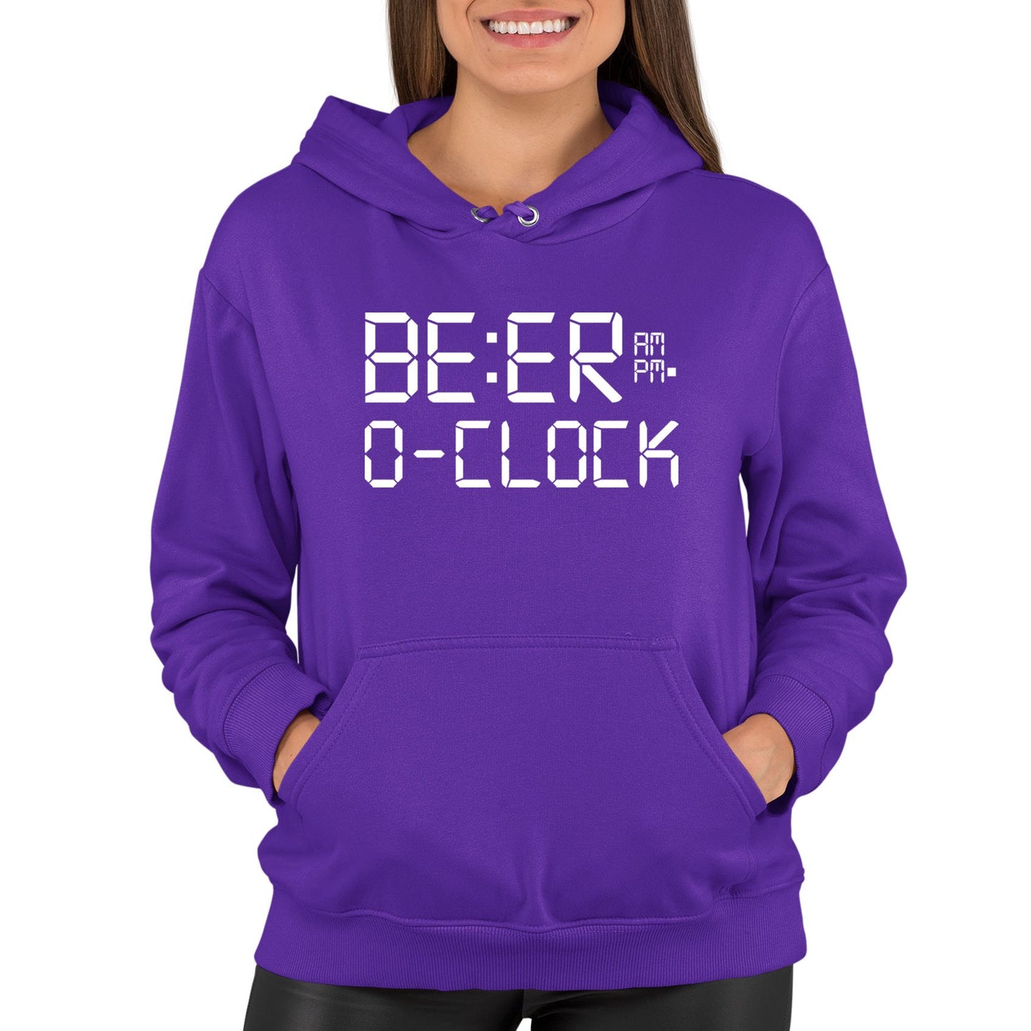 Beer o Clock Womens Pullover Hoodie