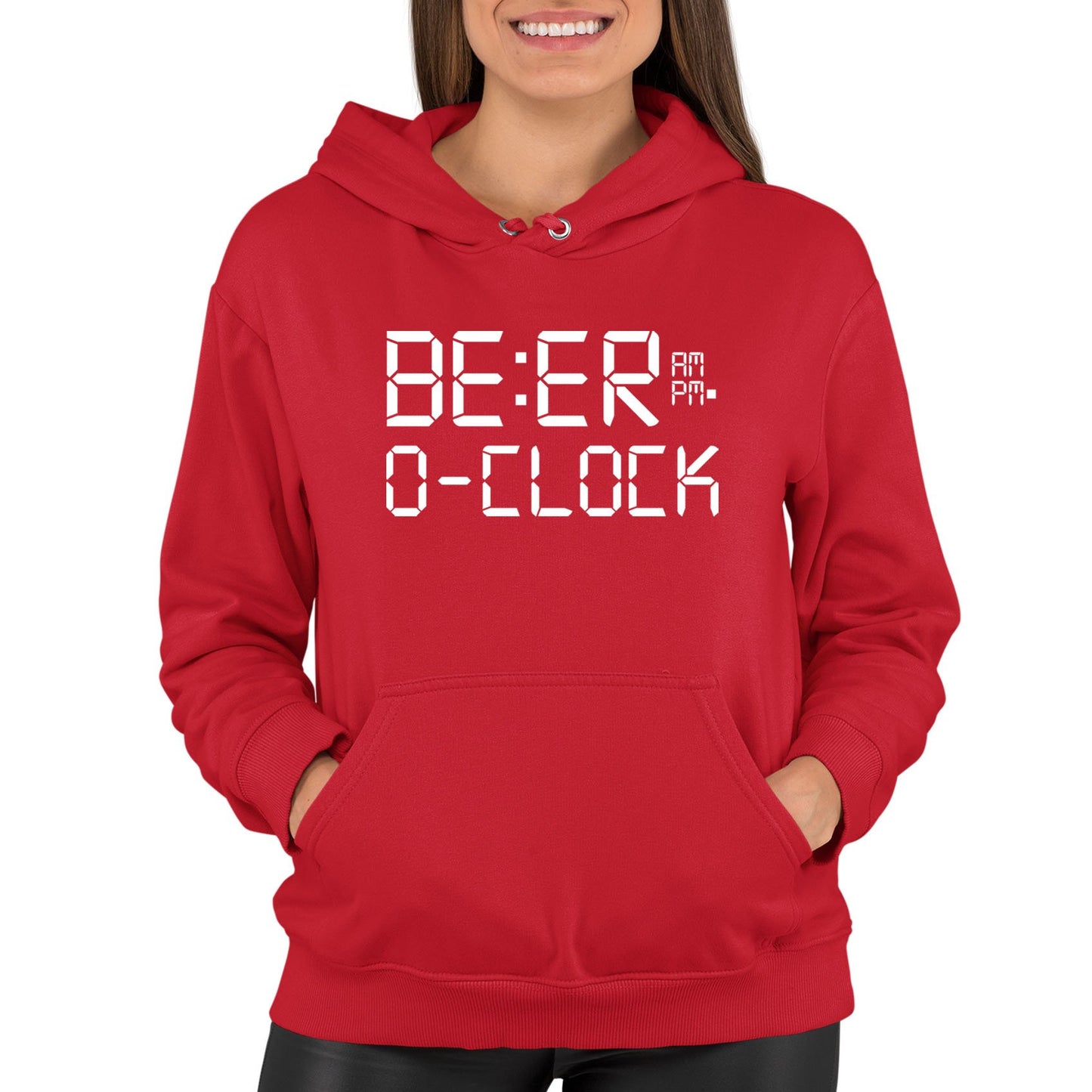 Beer o Clock Womens Pullover Hoodie