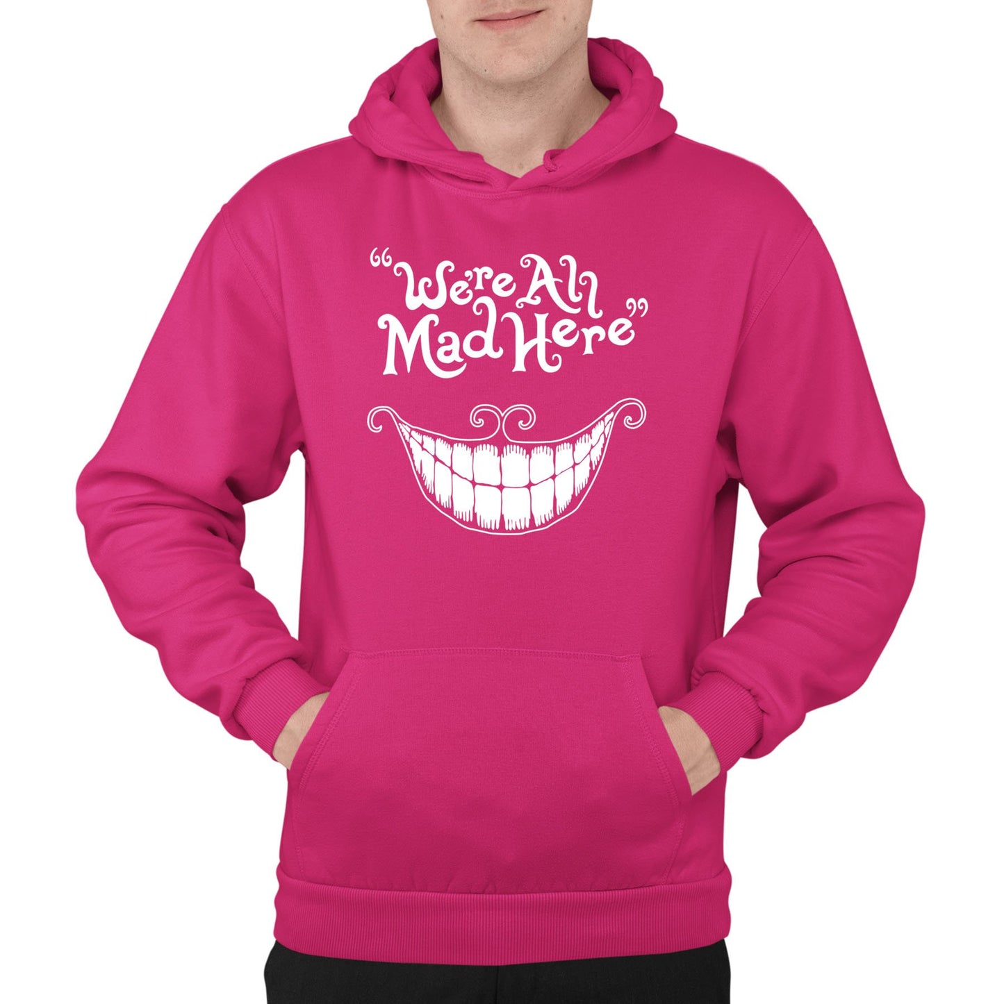 We're All Mad Here Mens Pullover Hoodie