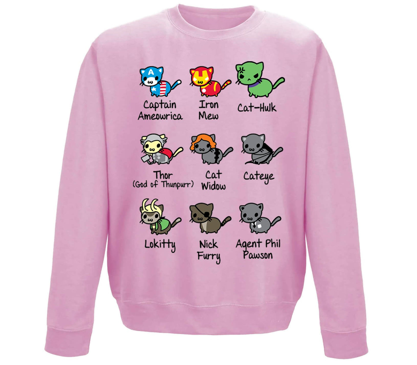 Cat Avenger Parody Childrens Sweatshirt