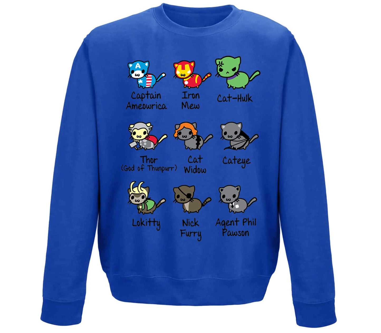 Cat Avenger Parody Childrens Sweatshirt