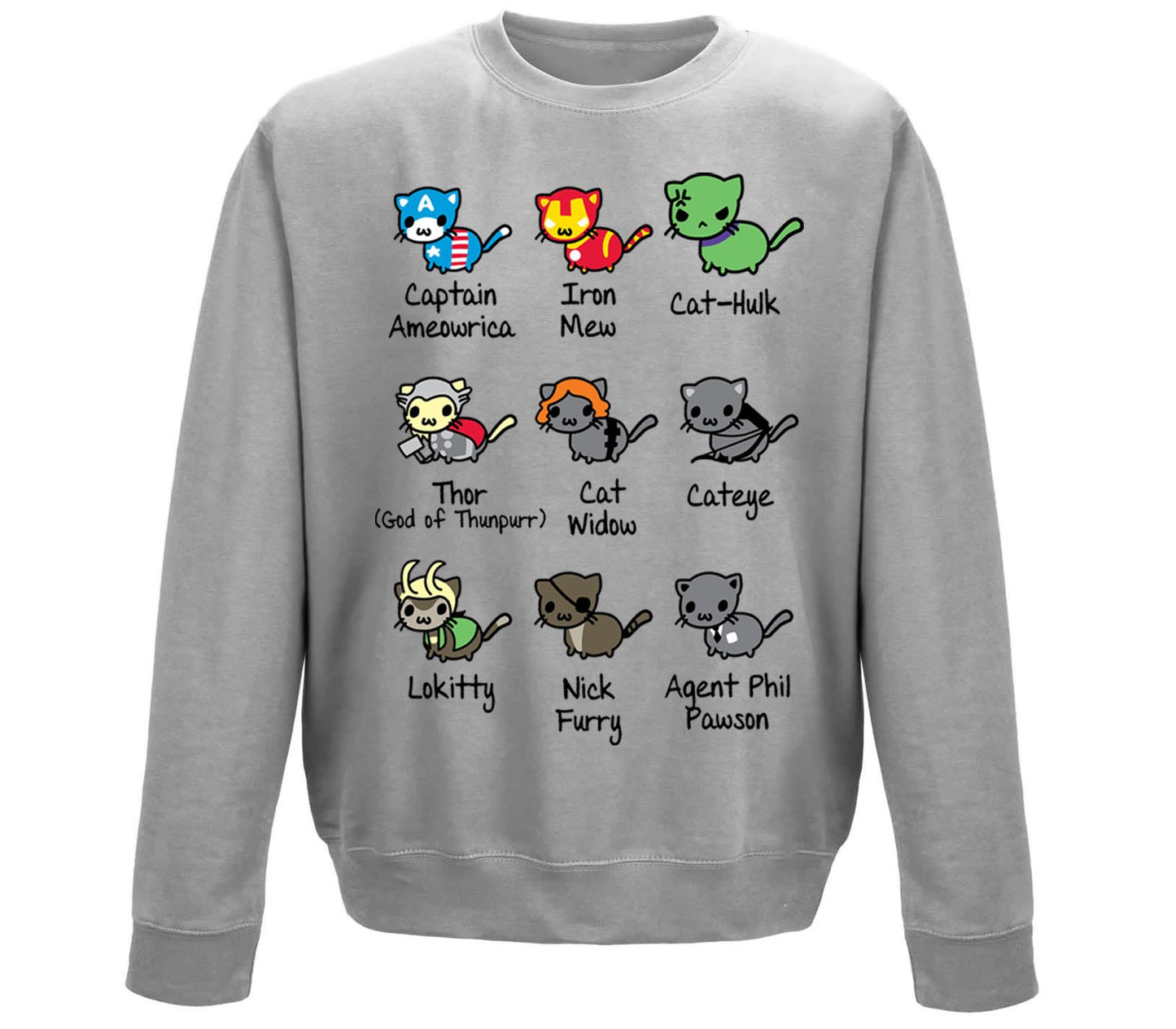 Cat Avenger Parody Childrens Sweatshirt