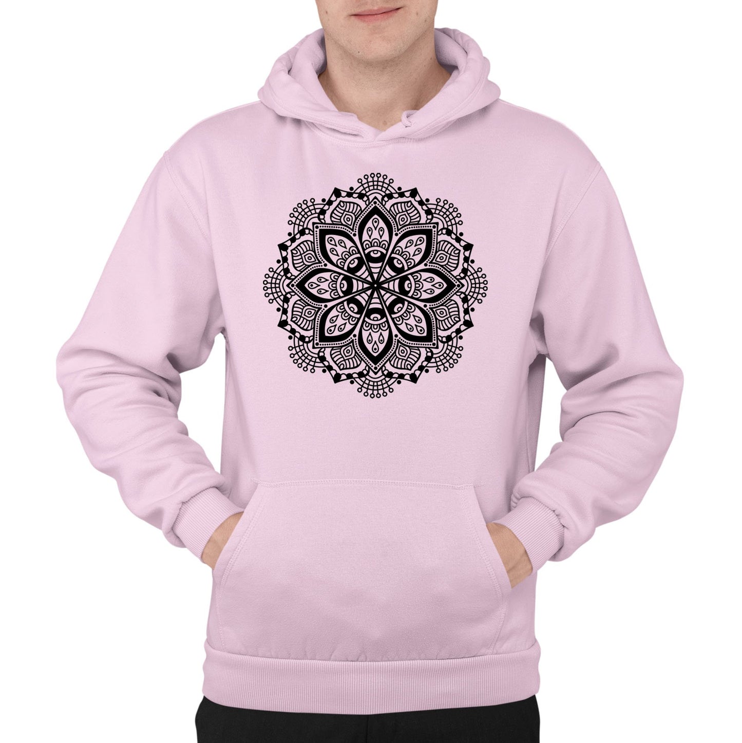 Mandala Mens Pullover Hoodie