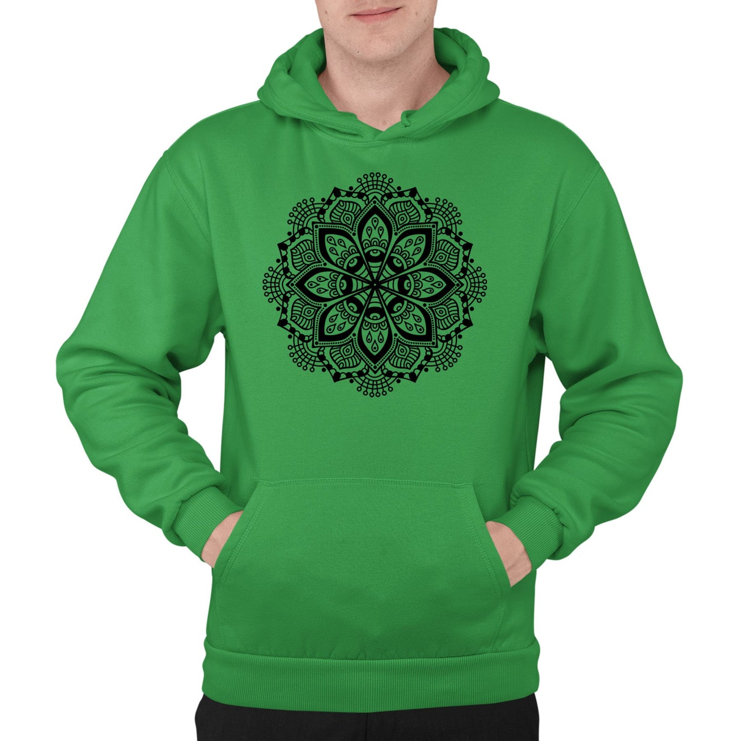 Mandala Mens Pullover Hoodie