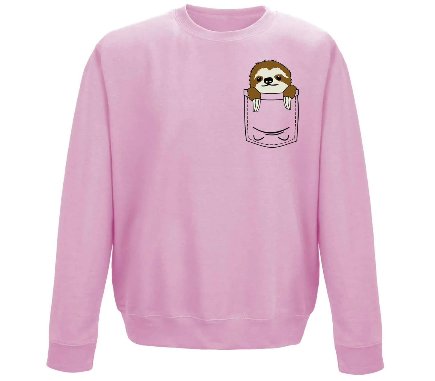 Sloth Pocket Print Childrens Sweatshirt