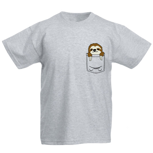 Sloth Pocket Print Kids T-shirt