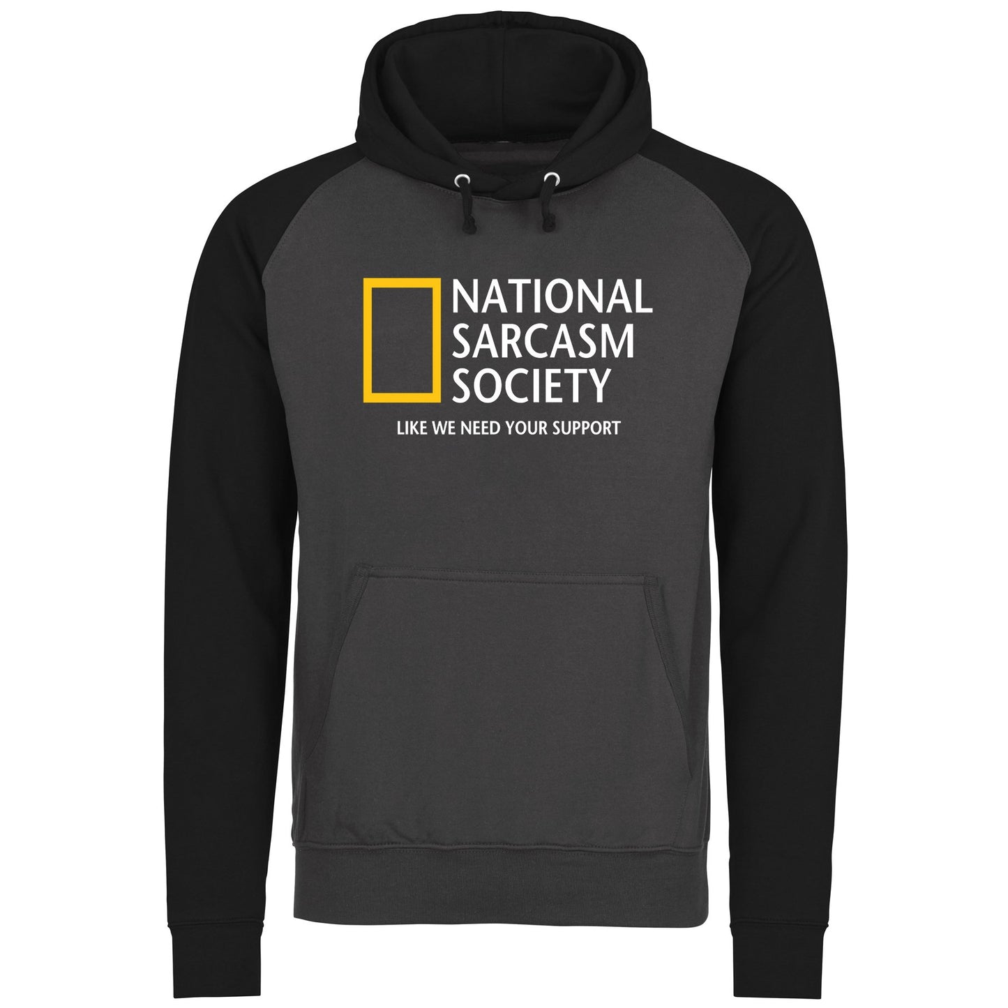 National Sarcasm Society Baseball Hoodie