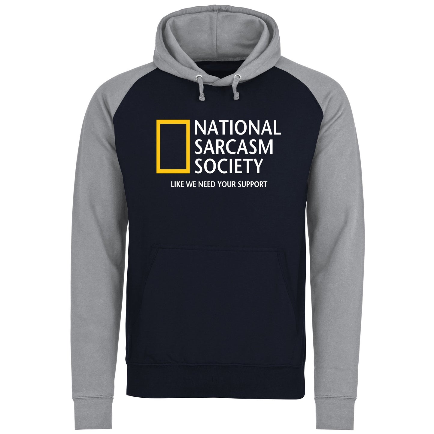 National Sarcasm Society Baseball Hoodie