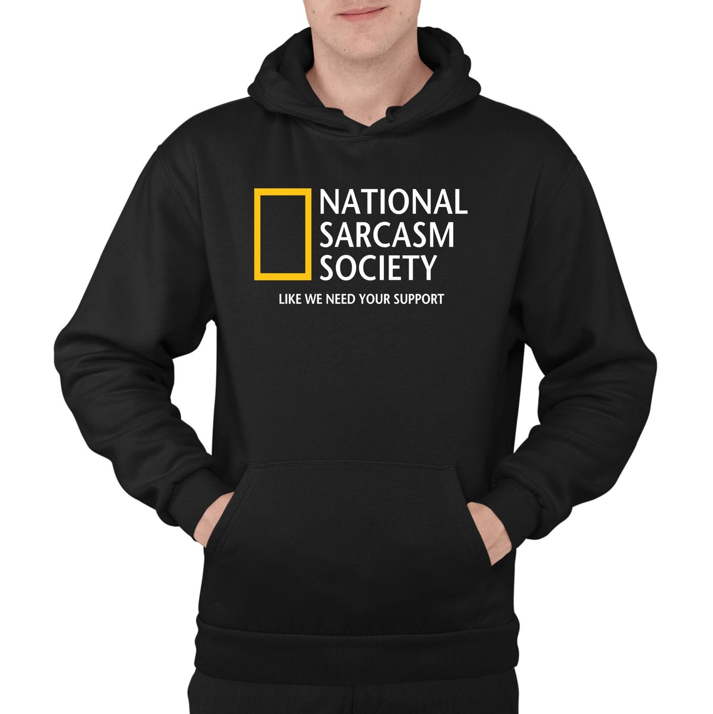 National Sarcasm Society Mens Pullover Hoodie