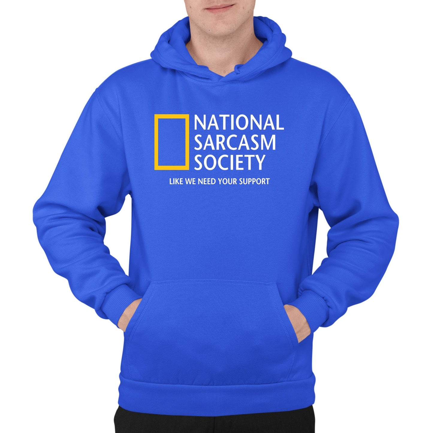 National Sarcasm Society Mens Pullover Hoodie