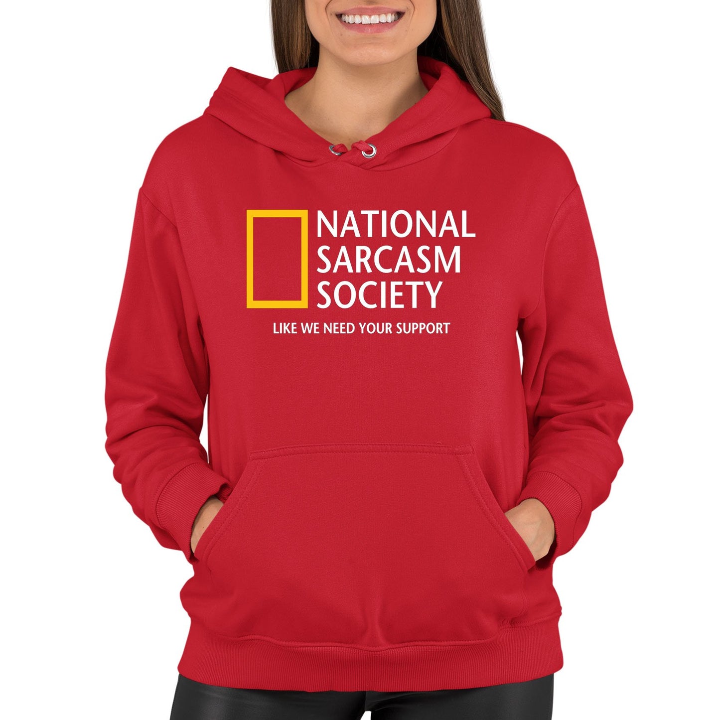 National Sarcasm Society Womens Pullover Hoodie