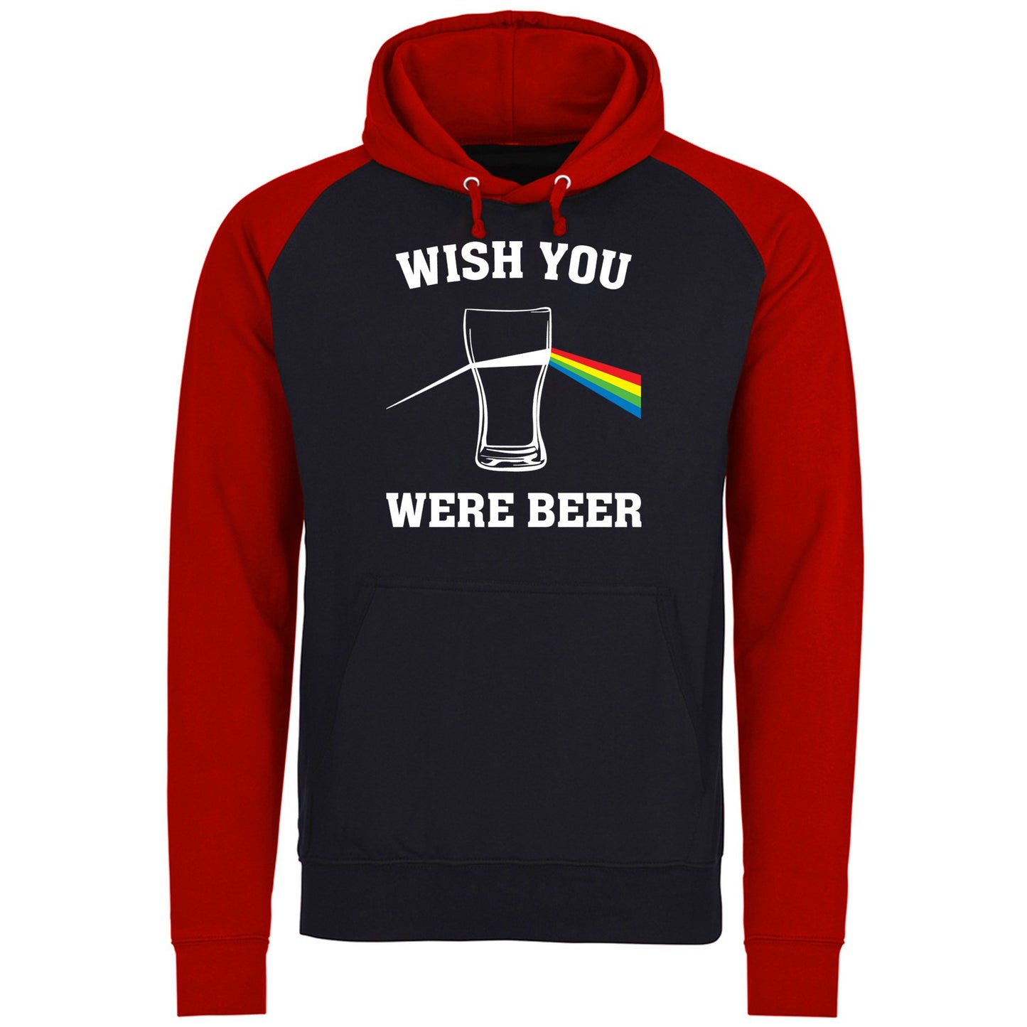 Wish You Were Beer Baseball Hoodie