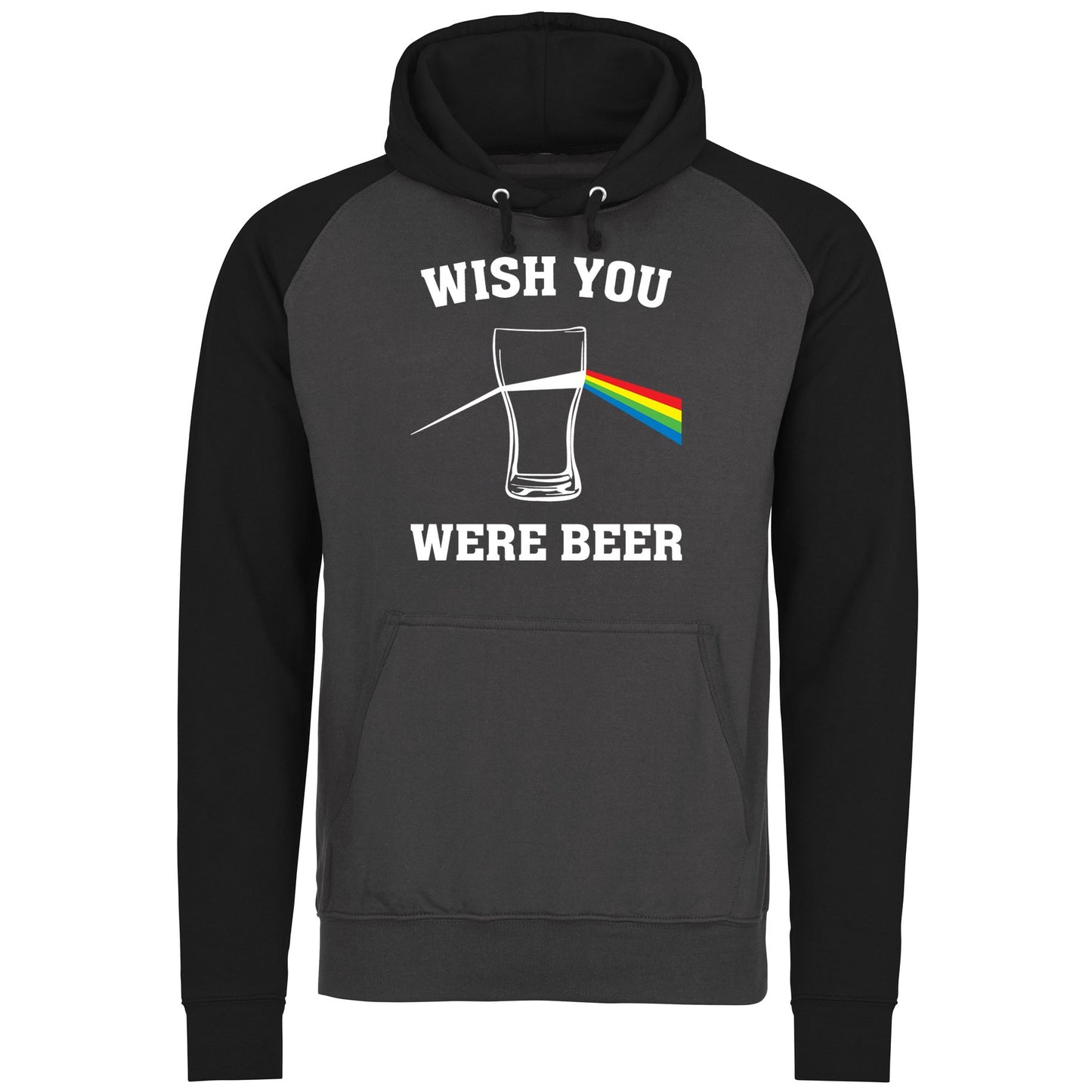 Wish You Were Beer Baseball Hoodie