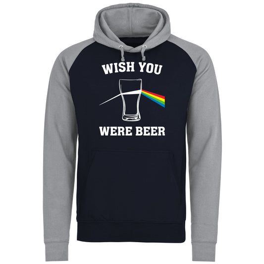 Wish You Were Beer Baseball Hoodie