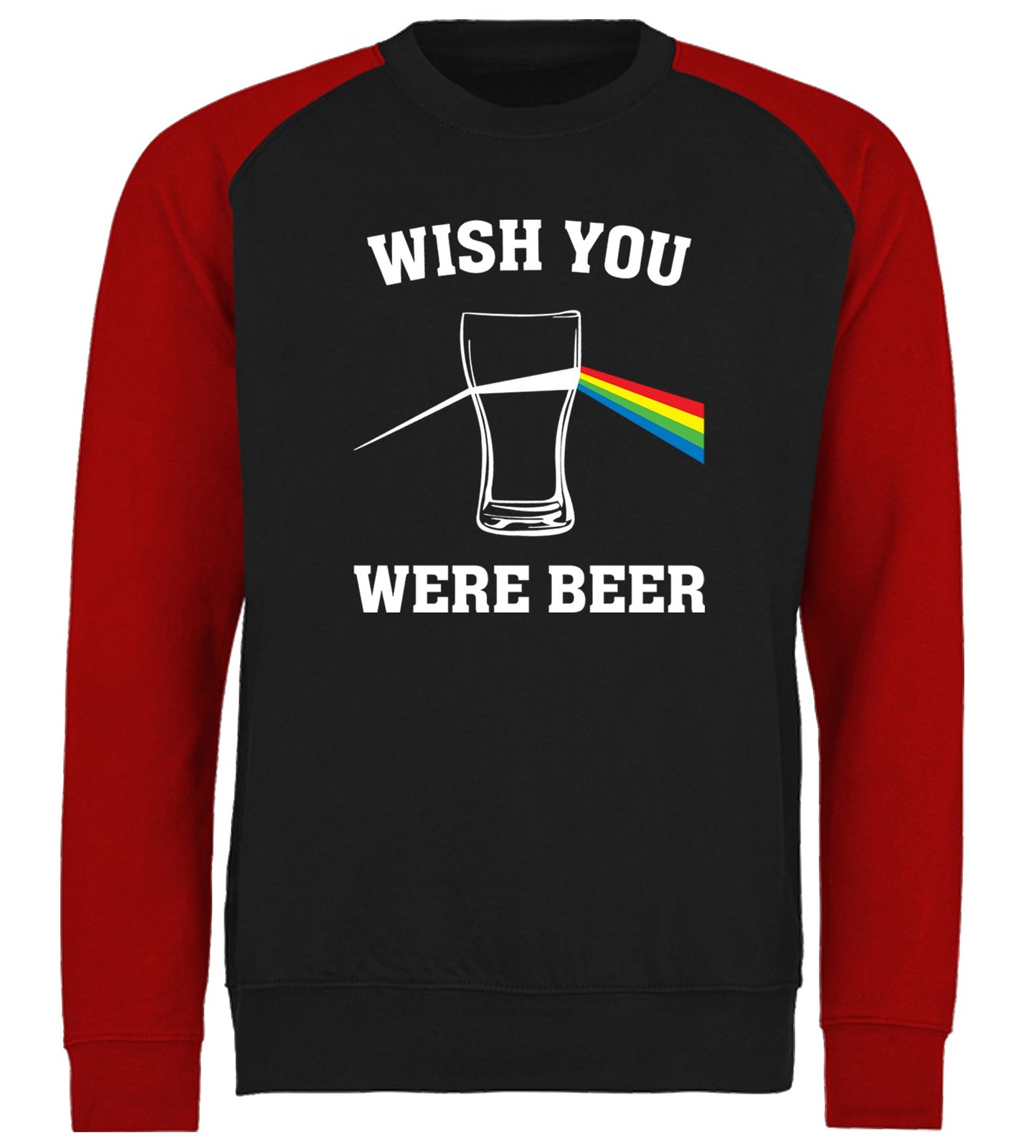 Wish You Were Beer Baseball Sweatshirt