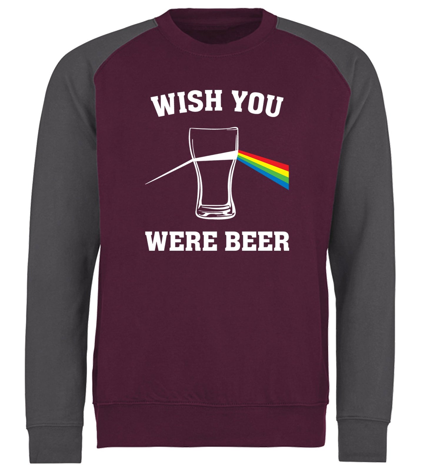 Wish You Were Beer Baseball Sweatshirt