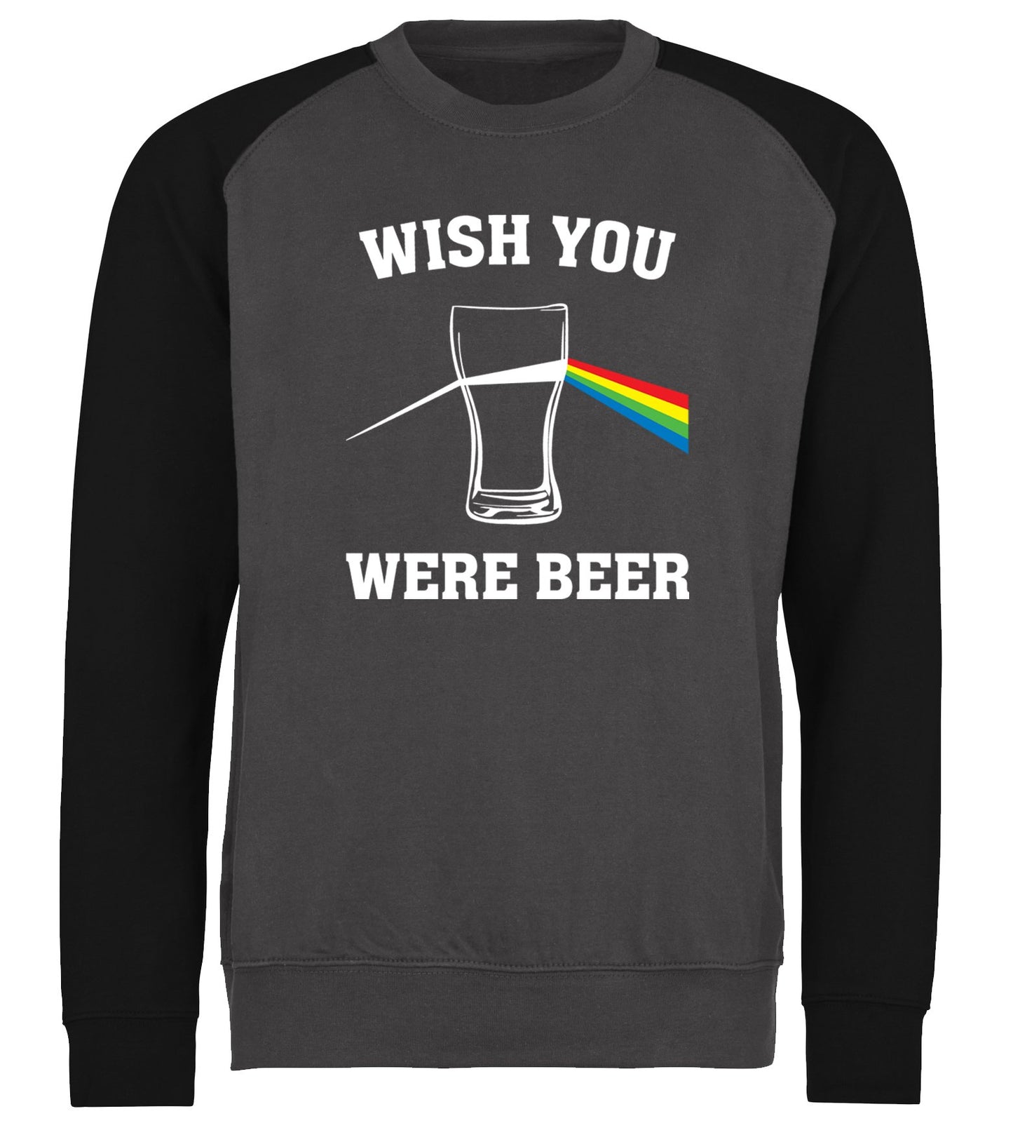 Wish You Were Beer Baseball Sweatshirt