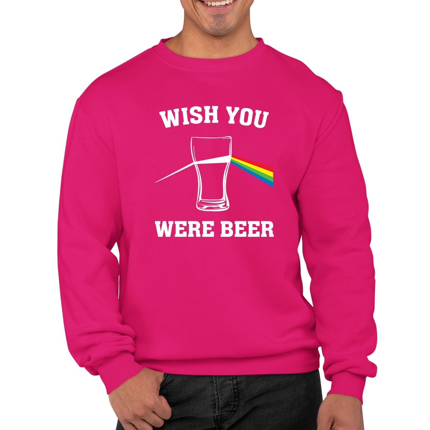 Wish You Were Beer Mens Sweatshirt