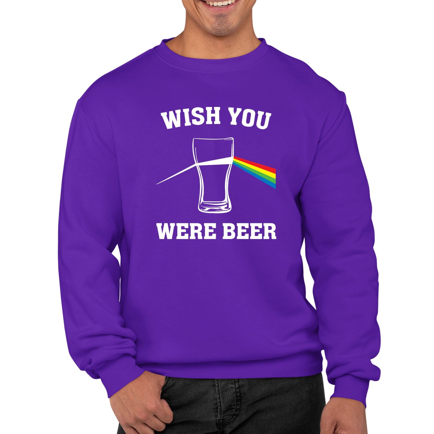 Wish You Were Beer Mens Sweatshirt