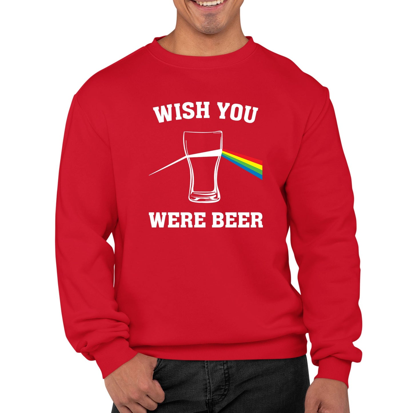 Wish You Were Beer Mens Sweatshirt