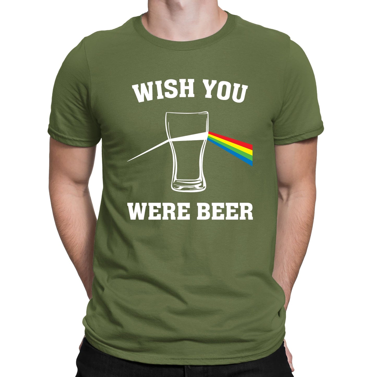 Wish You Were Beer Mens T-shirt