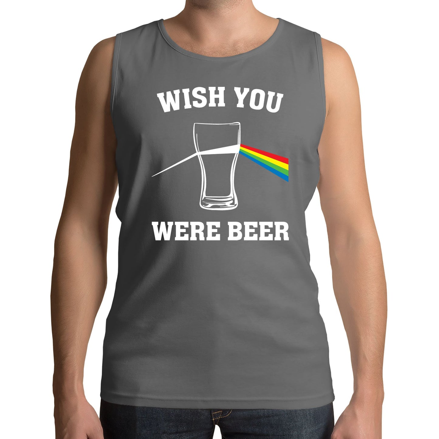 Wish You Were Beer Mens Vest