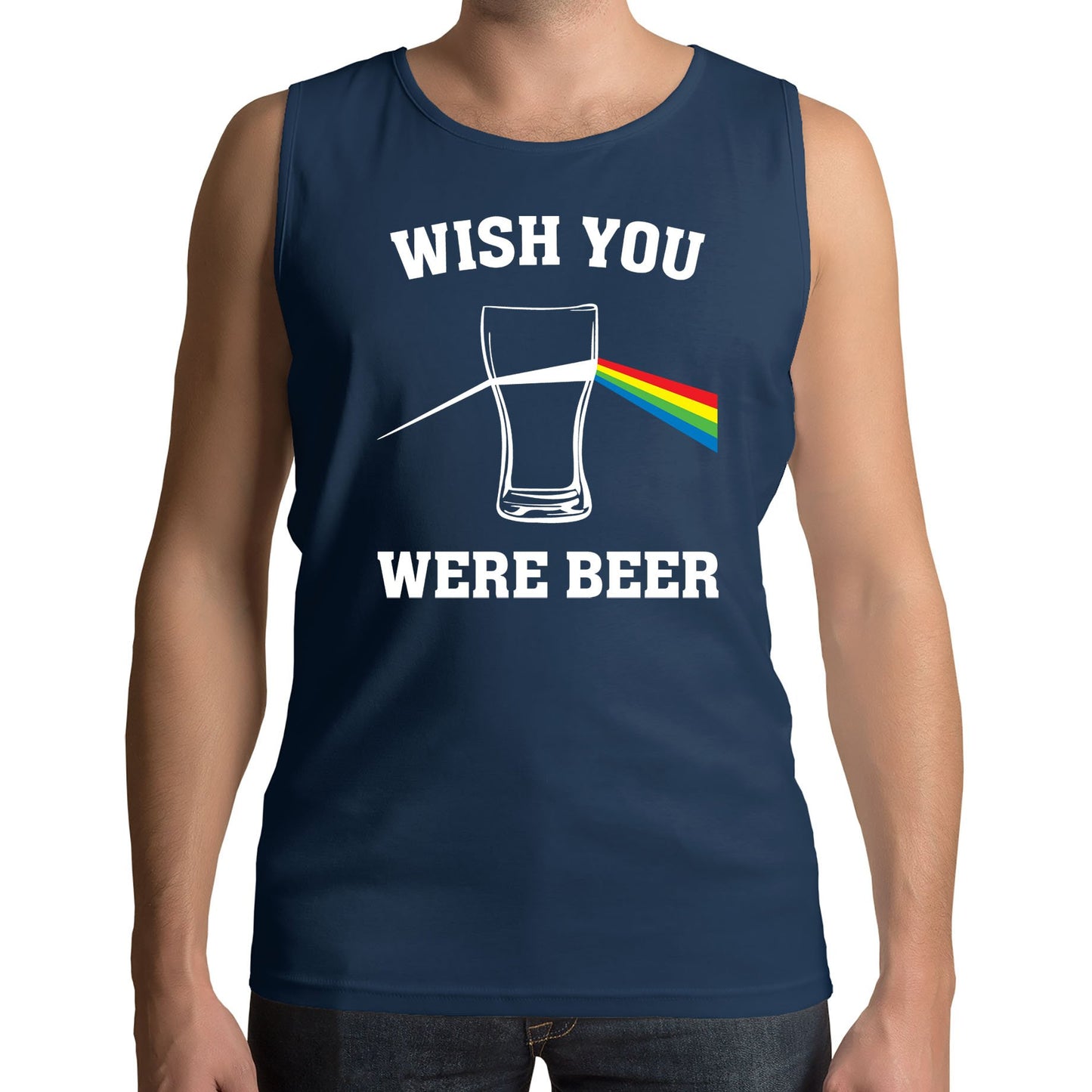 Wish You Were Beer Mens Vest