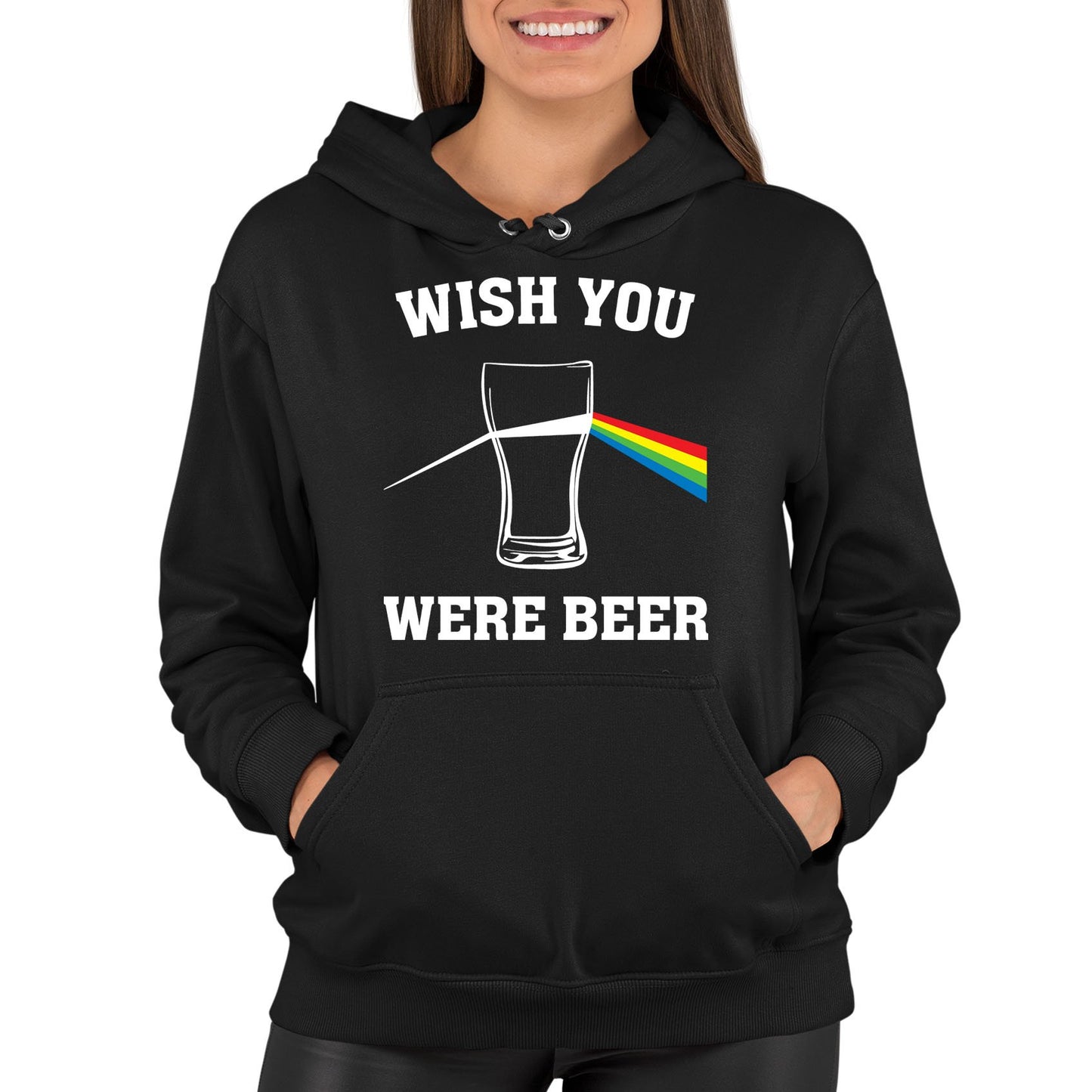 Wish You Were Beer Womens Pullover Hoodie