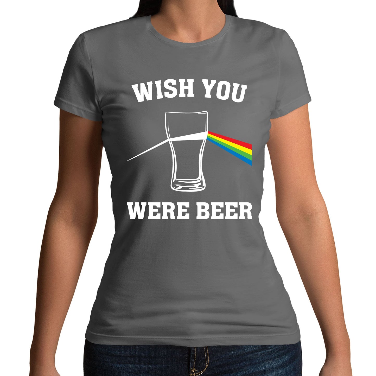 Wish You Were Beer Womens T-shirt