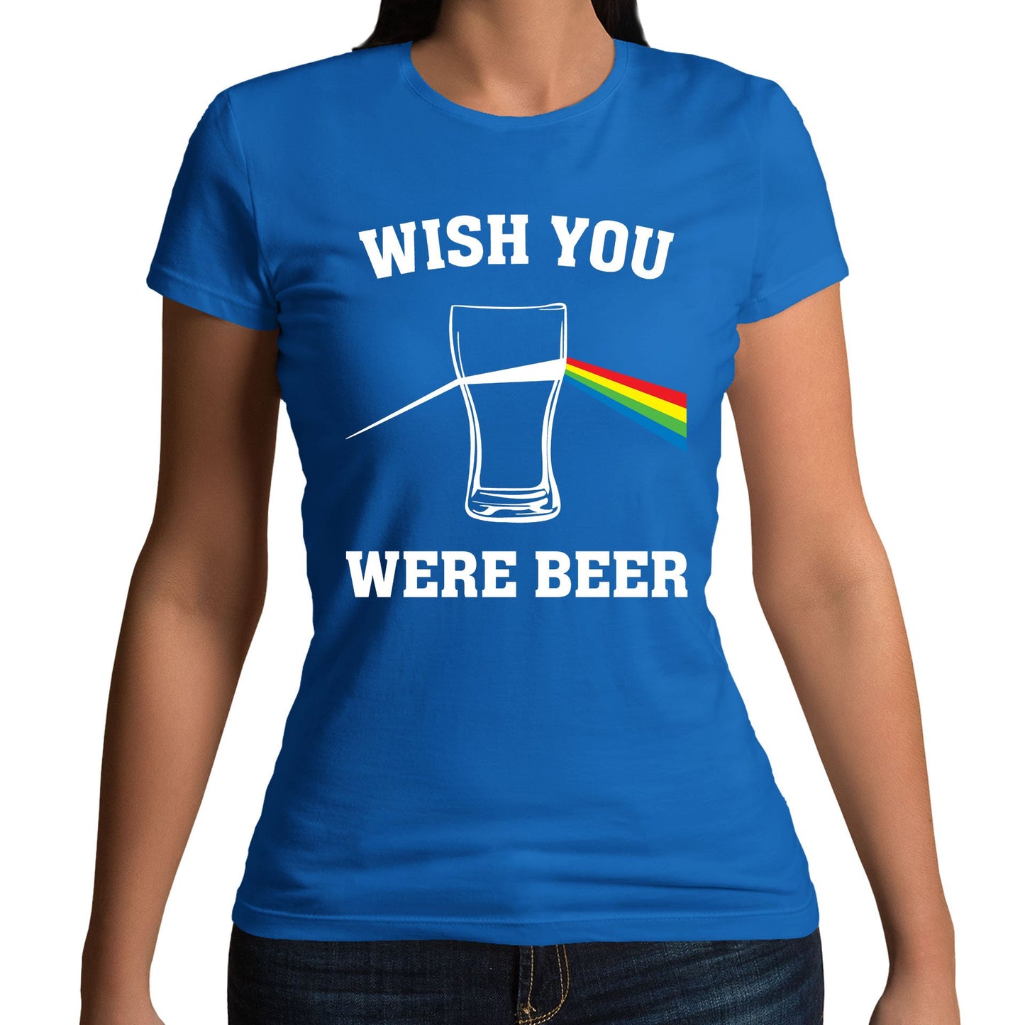 Wish You Were Beer Womens T-shirt