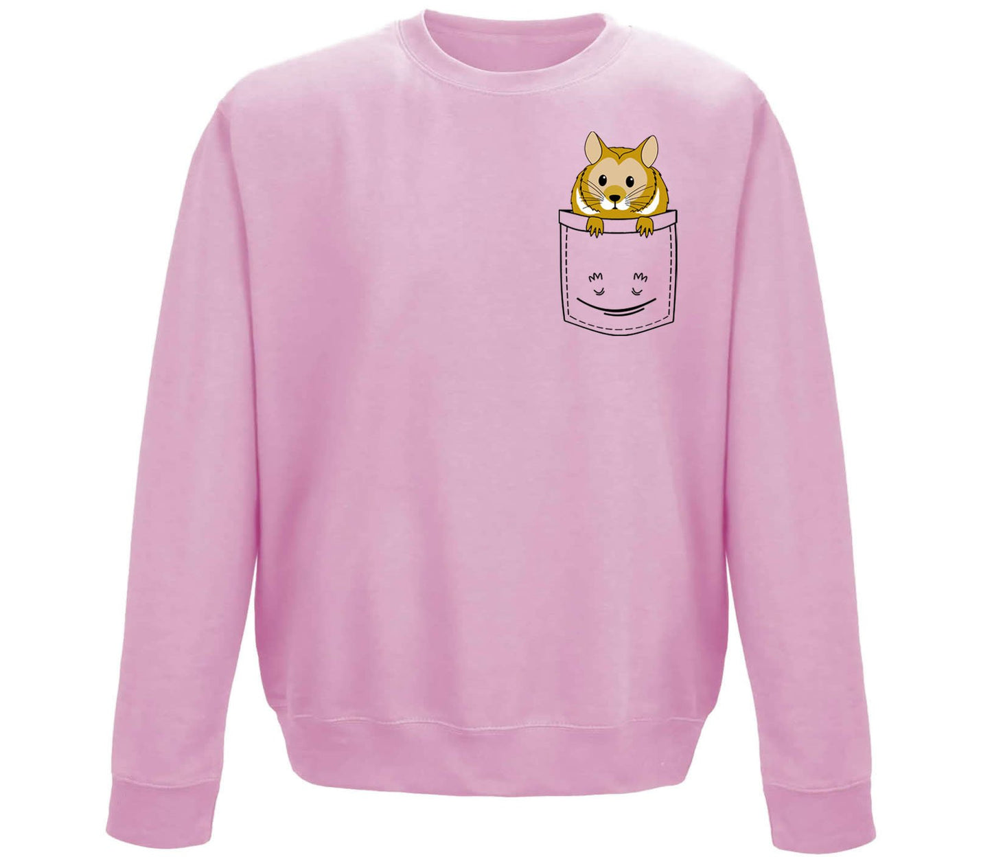 Hamster Pocket Print Childrens Sweatshirt