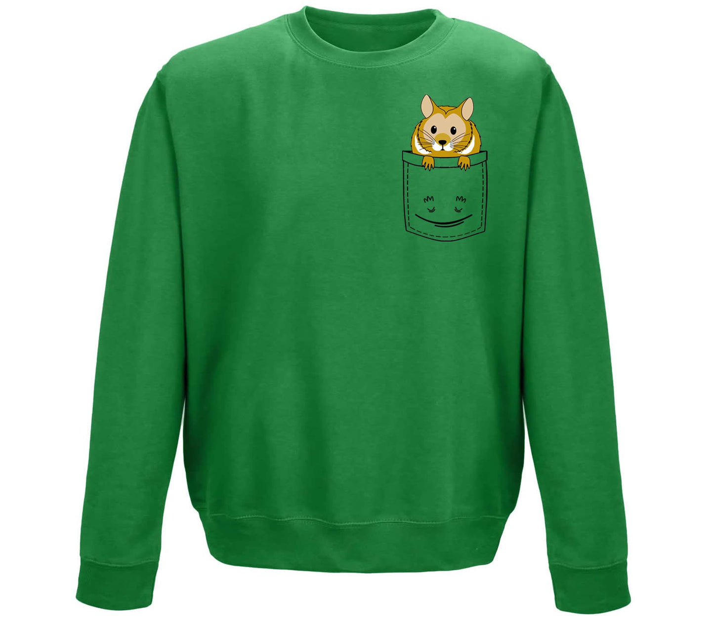 Hamster Pocket Print Childrens Sweatshirt