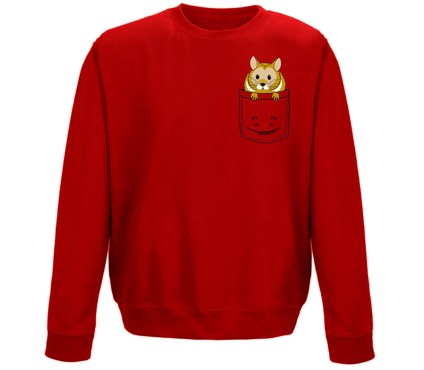 Hamster Pocket Print Childrens Sweatshirt