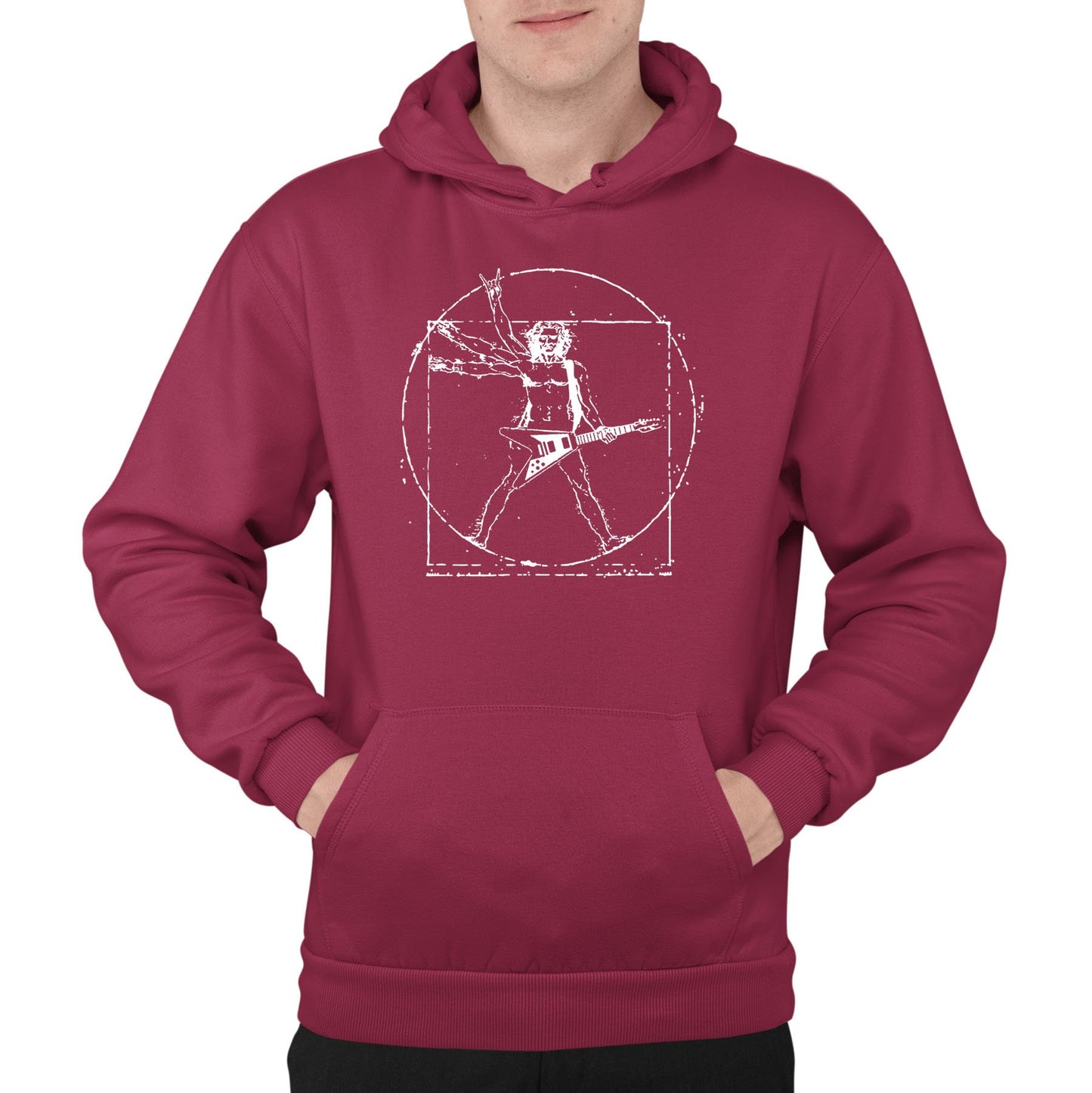 Da Vinci Rockstar Mens Pullover Hoodie