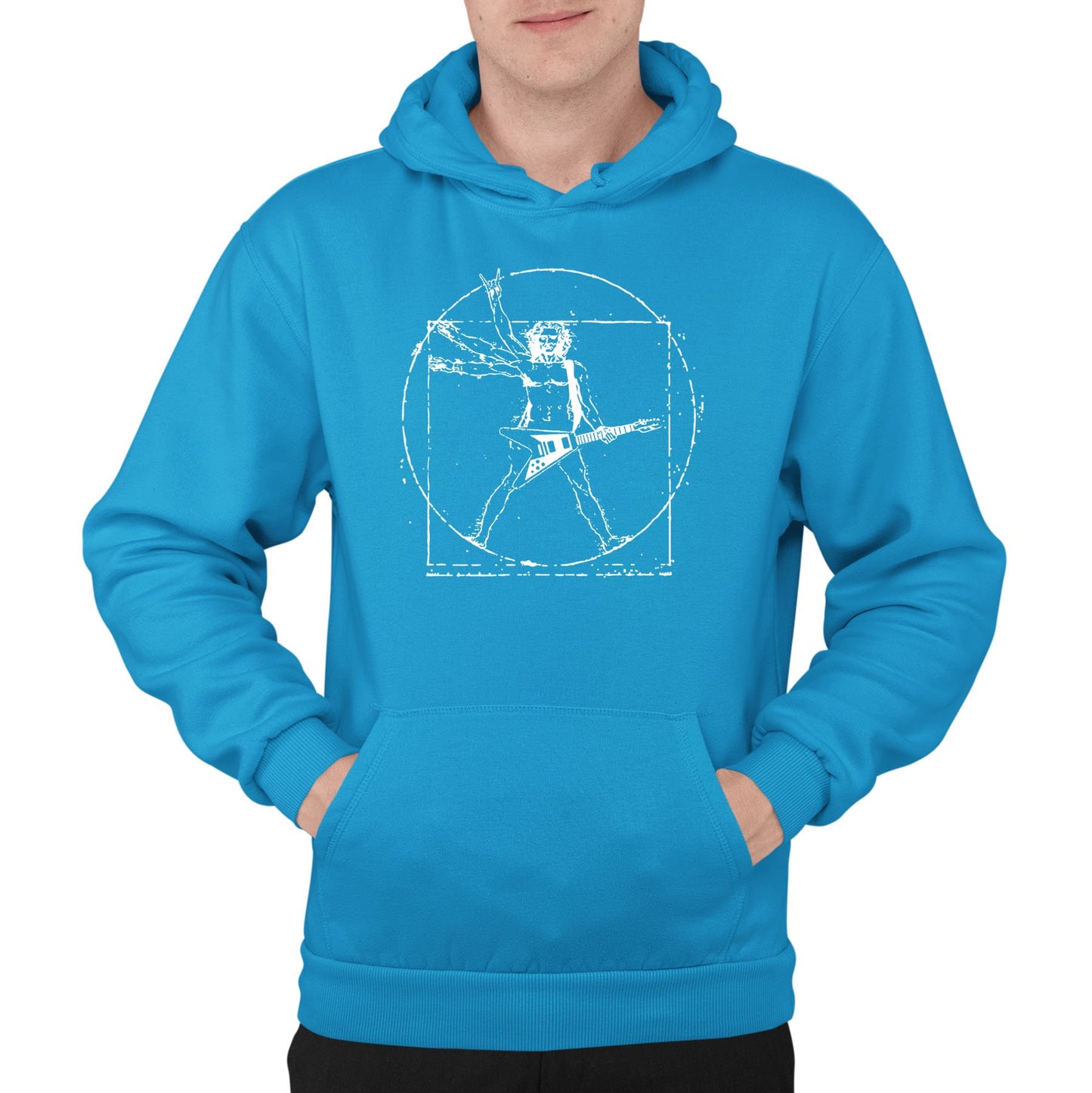 Da Vinci Rockstar Mens Pullover Hoodie