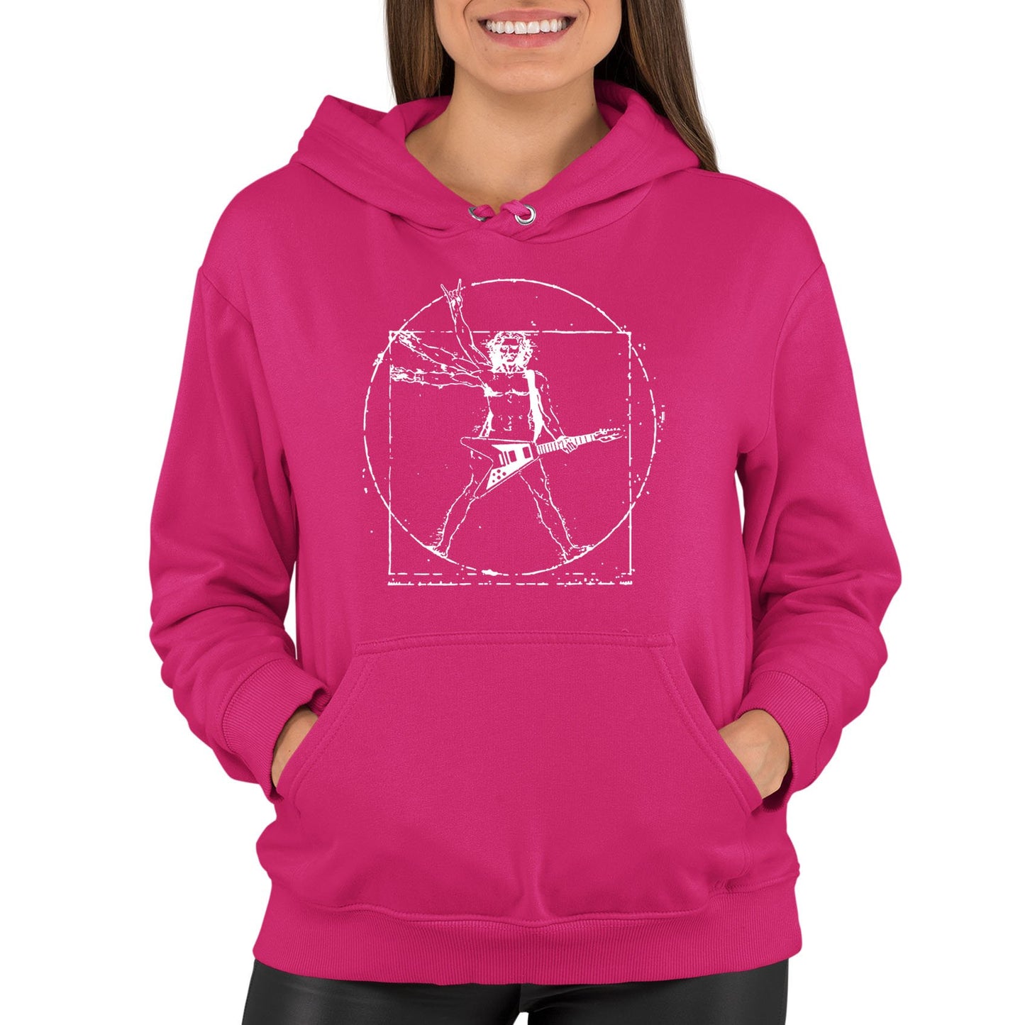 Da Vinci Rockstar Womens Pullover Hoodie