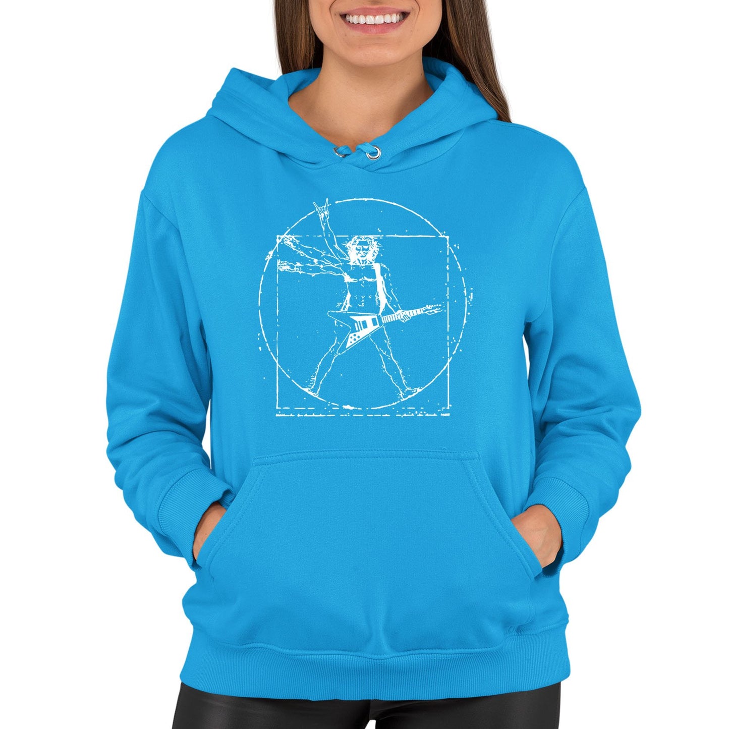 Da Vinci Rockstar Womens Pullover Hoodie