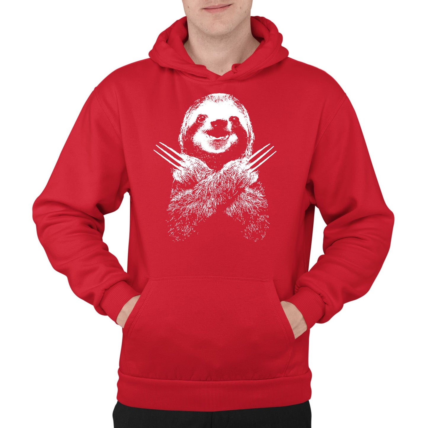 Wolversloth Mens Pullover Hoodie